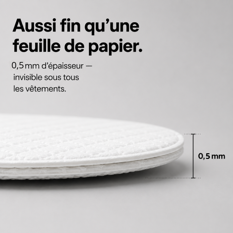 DRYZEN™ — Coussinets Anti-Transpiration Invisibles